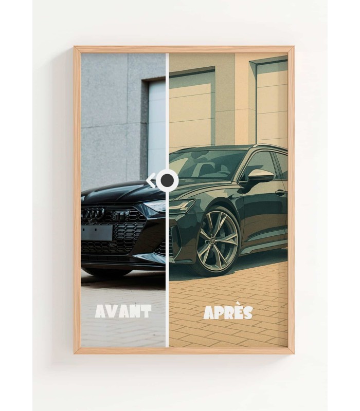 Affiche personnalisée voiture – Illustration premium style poster | L’AFFICHERIE
