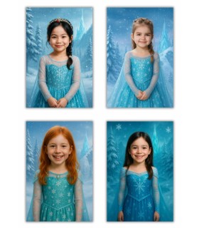 Affiche Personnalisée princesse des glaces