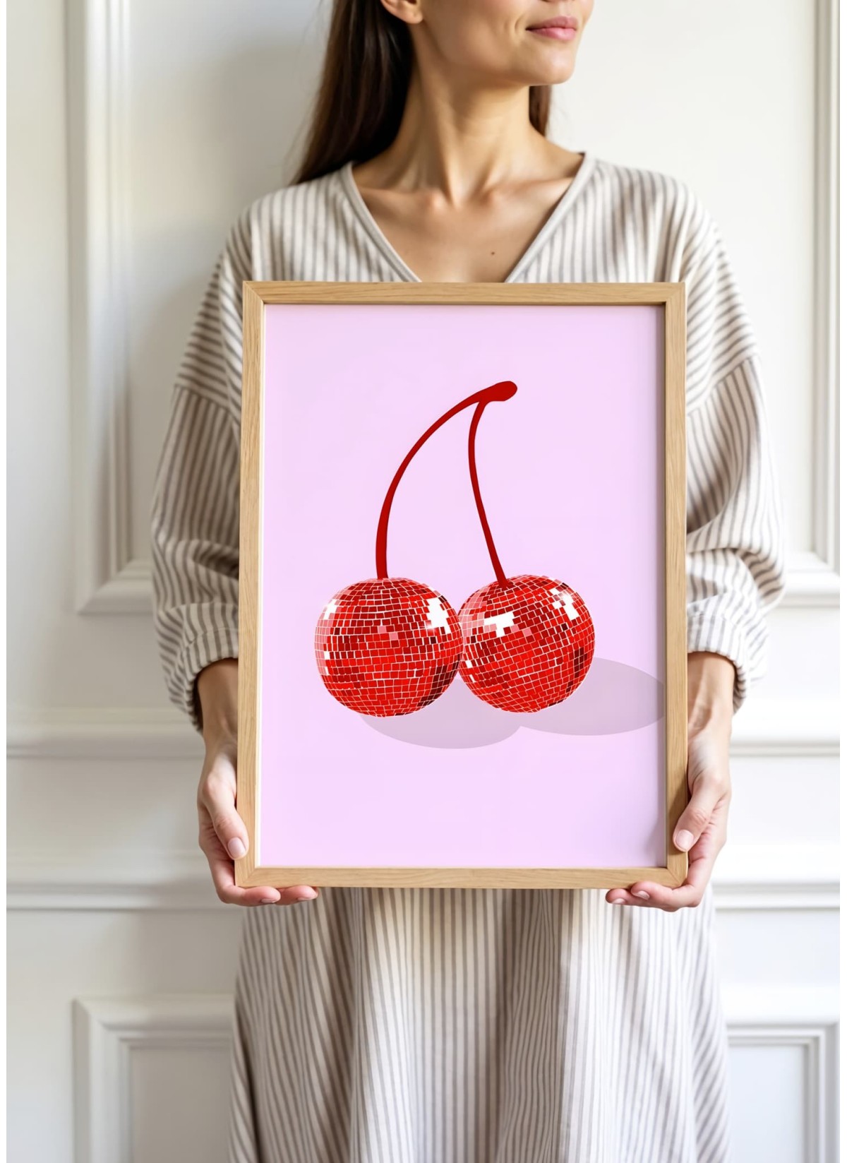 Affiche Cerises Boules Disco