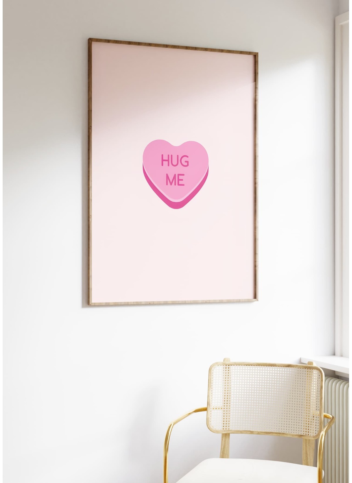 Affiche Bonbon Coeur Hug Me
