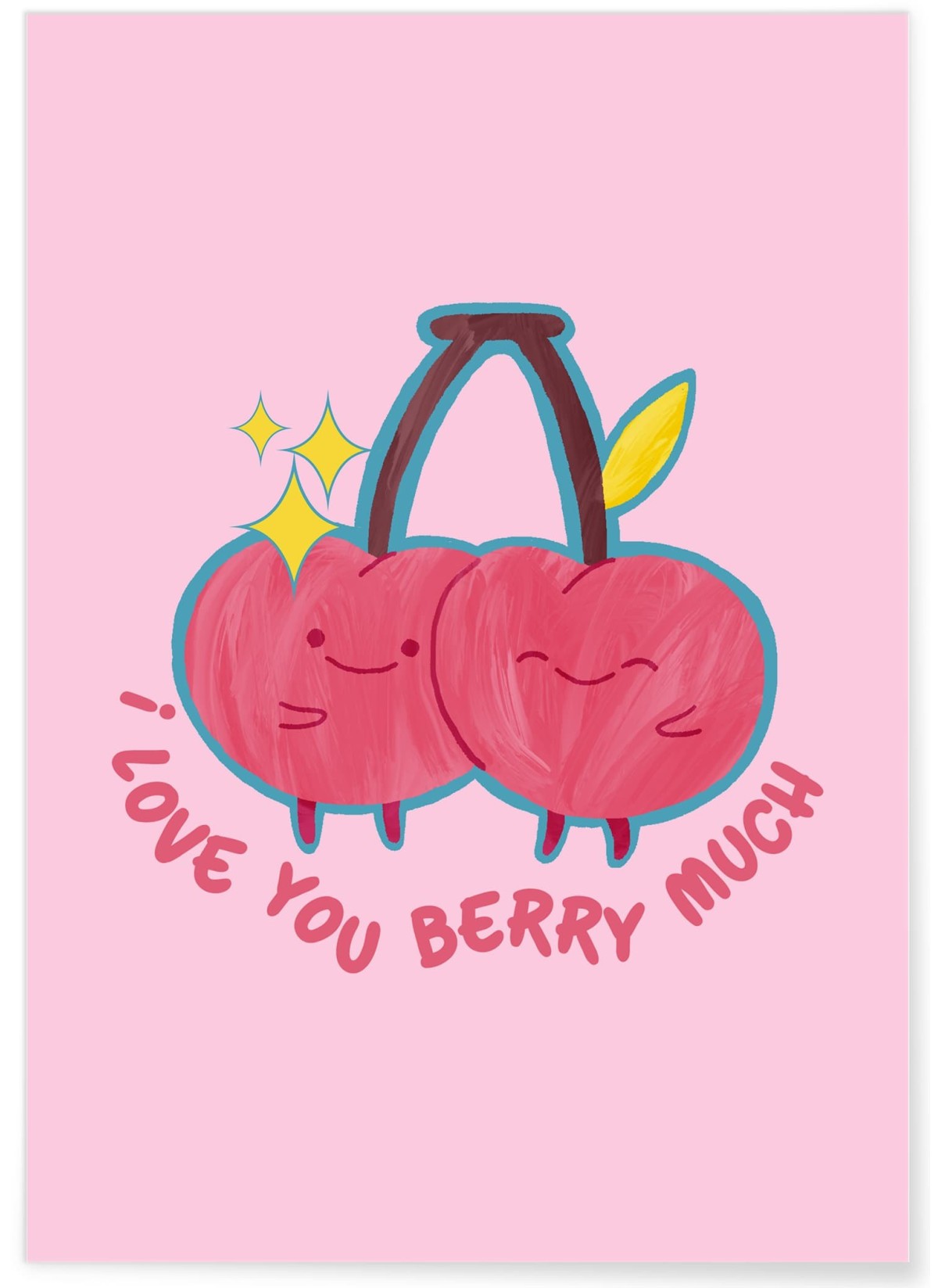 Affiche I love you berry much