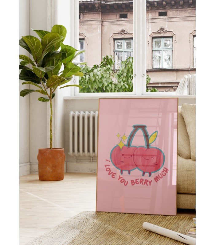 Affiche I love you berry much