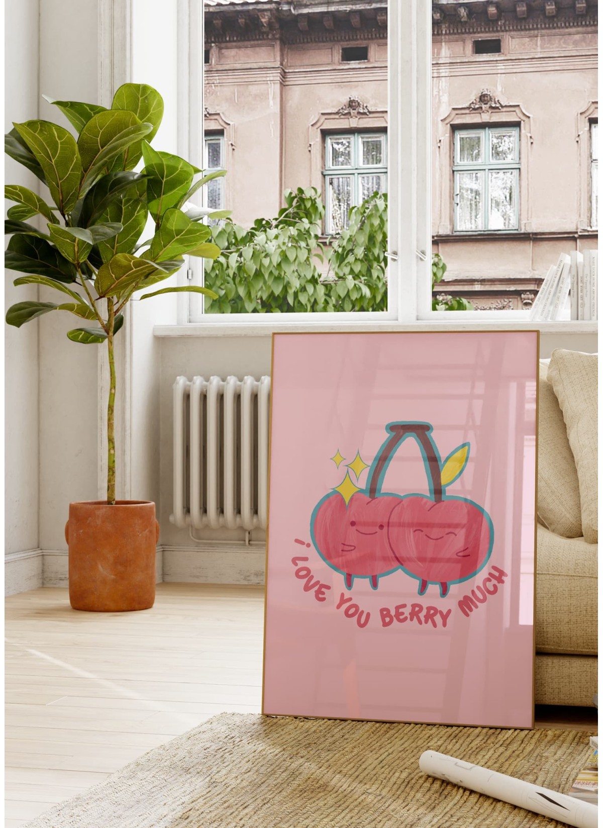 Affiche I love you berry much