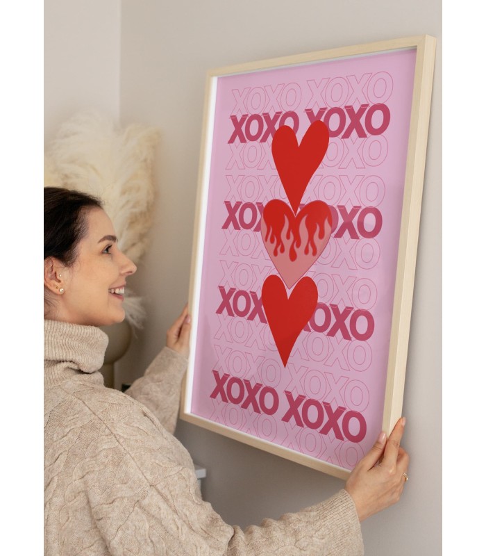 Affiche XOXO en folie