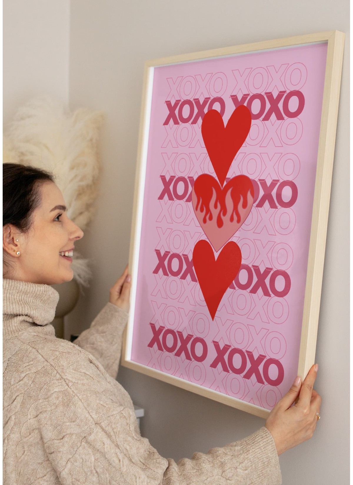 Affiche XOXO en folie