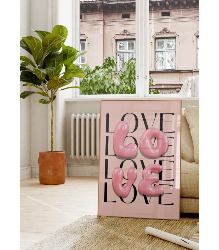 Affiche Love Glossy Pop