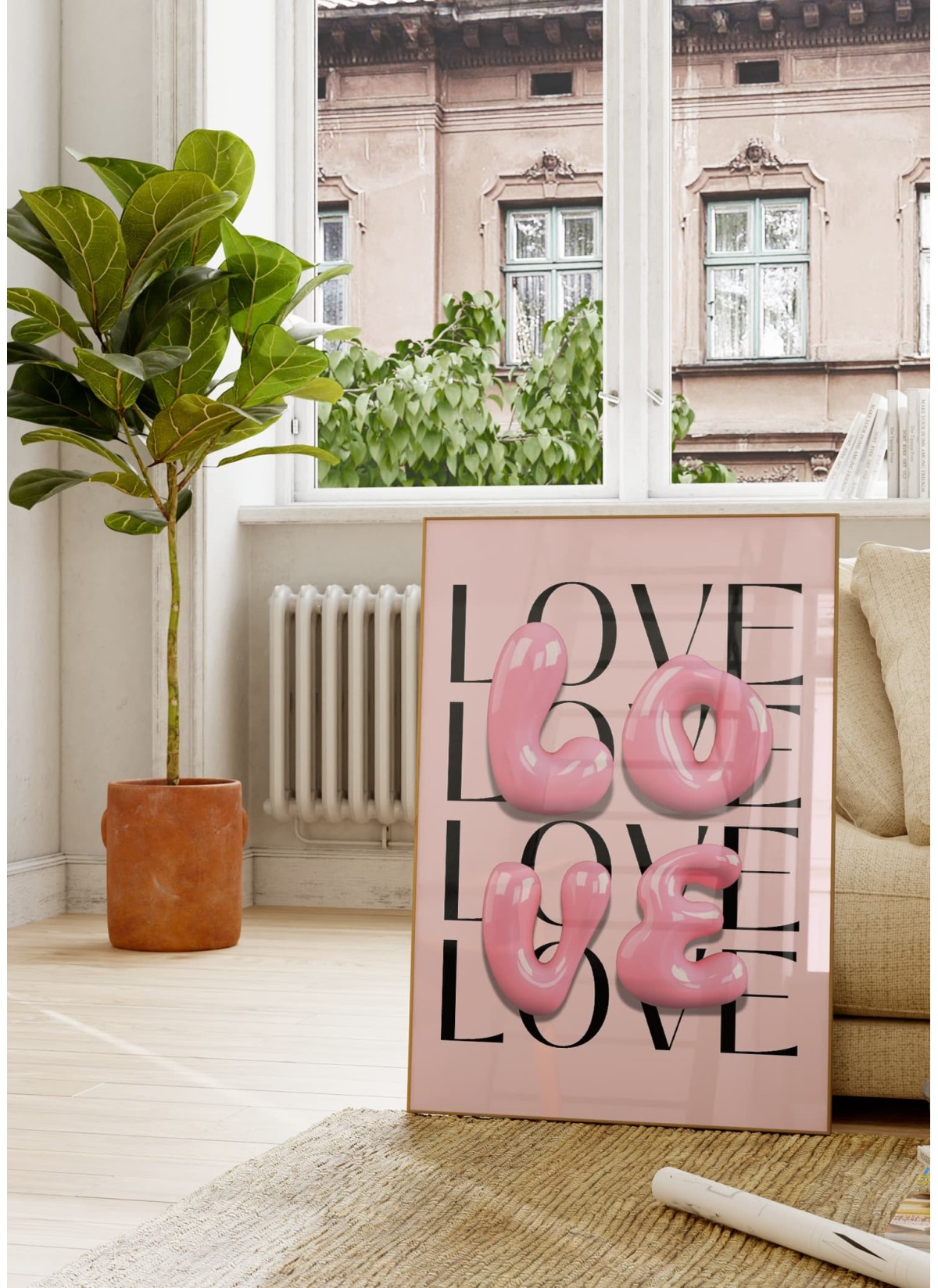 Affiche Love Glossy Pop