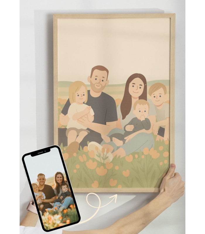 Affiche Personnalisée Illustration minimaliste