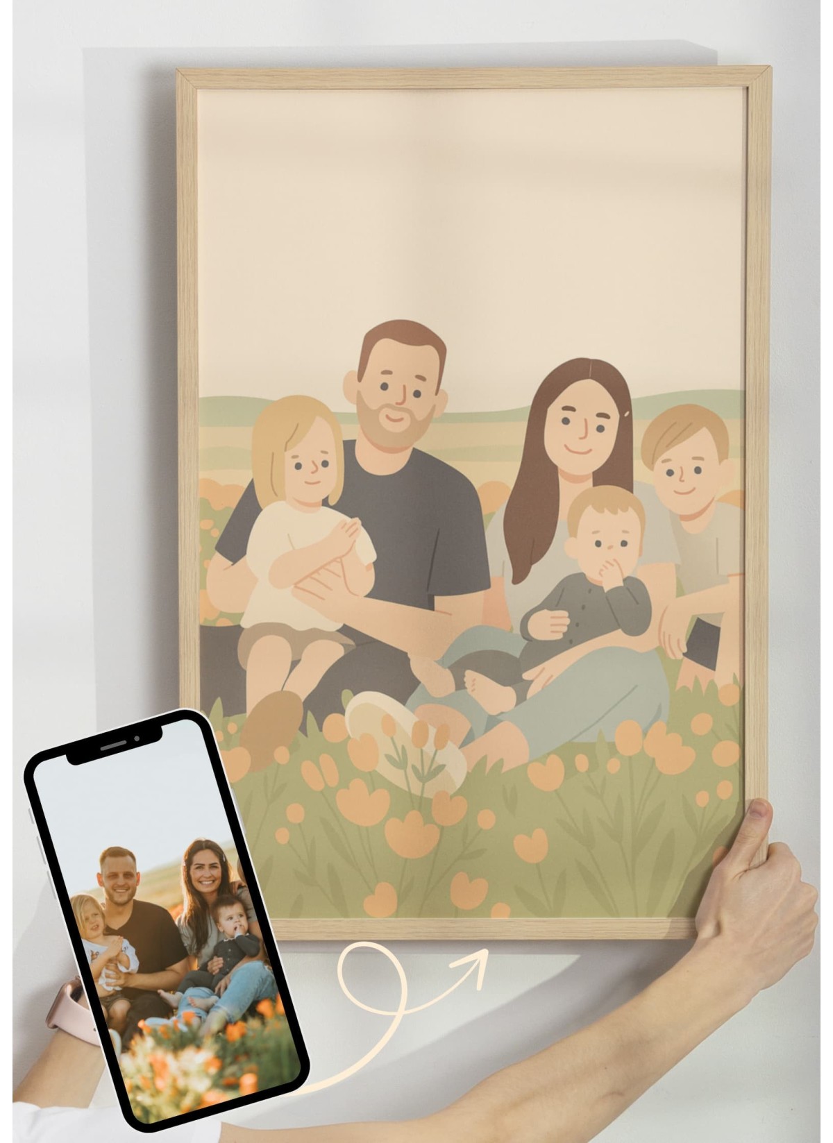 Affiche Personnalisée Illustration minimaliste