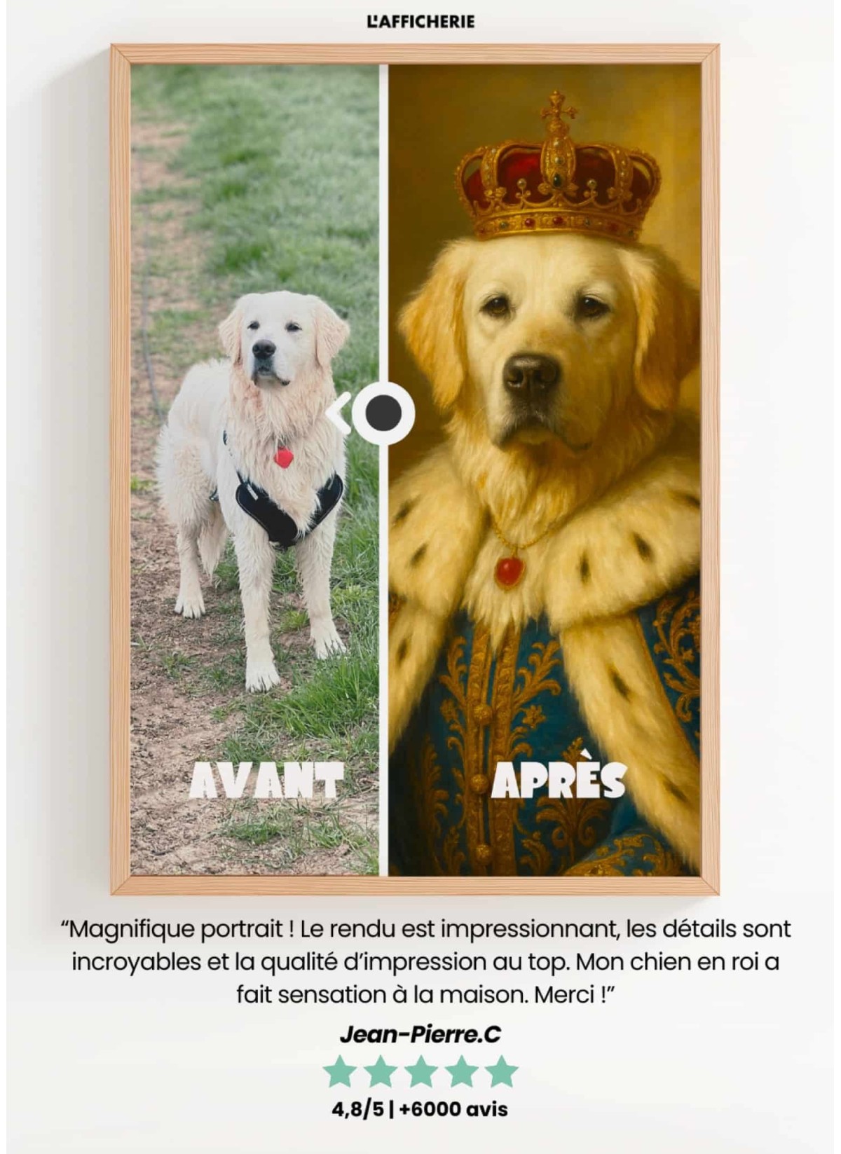Affiche à personnaliser Portrait Royal | L'AFFICHERIE