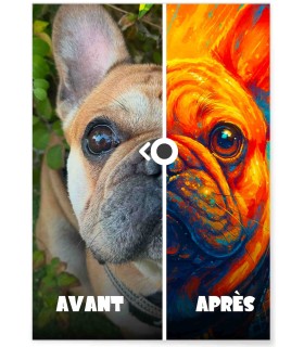 Affiche Portrait d'animaux style pop art | L'AFFICHERIE
