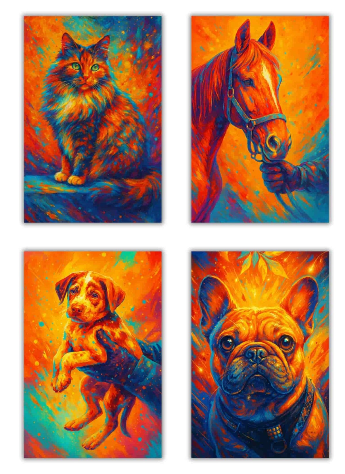 Affiche Portrait d'animaux style pop art | L'AFFICHERIE