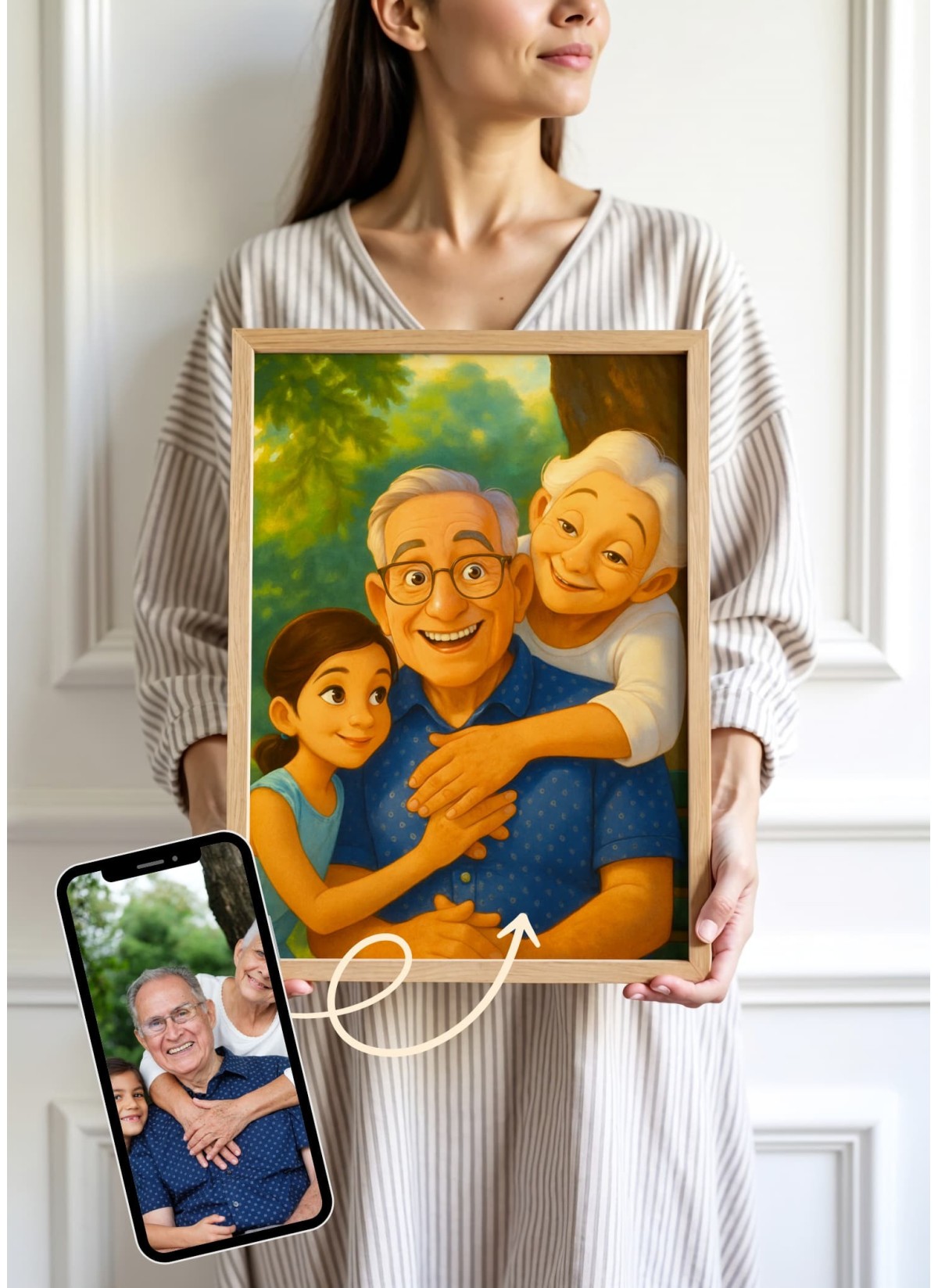 Affiche Style Animation 2 Personnalisée – Portrait magique par IA | LAFFICHERIE