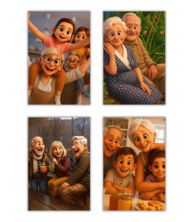 Portrait Style Film d'Animation ┃Grands-parents