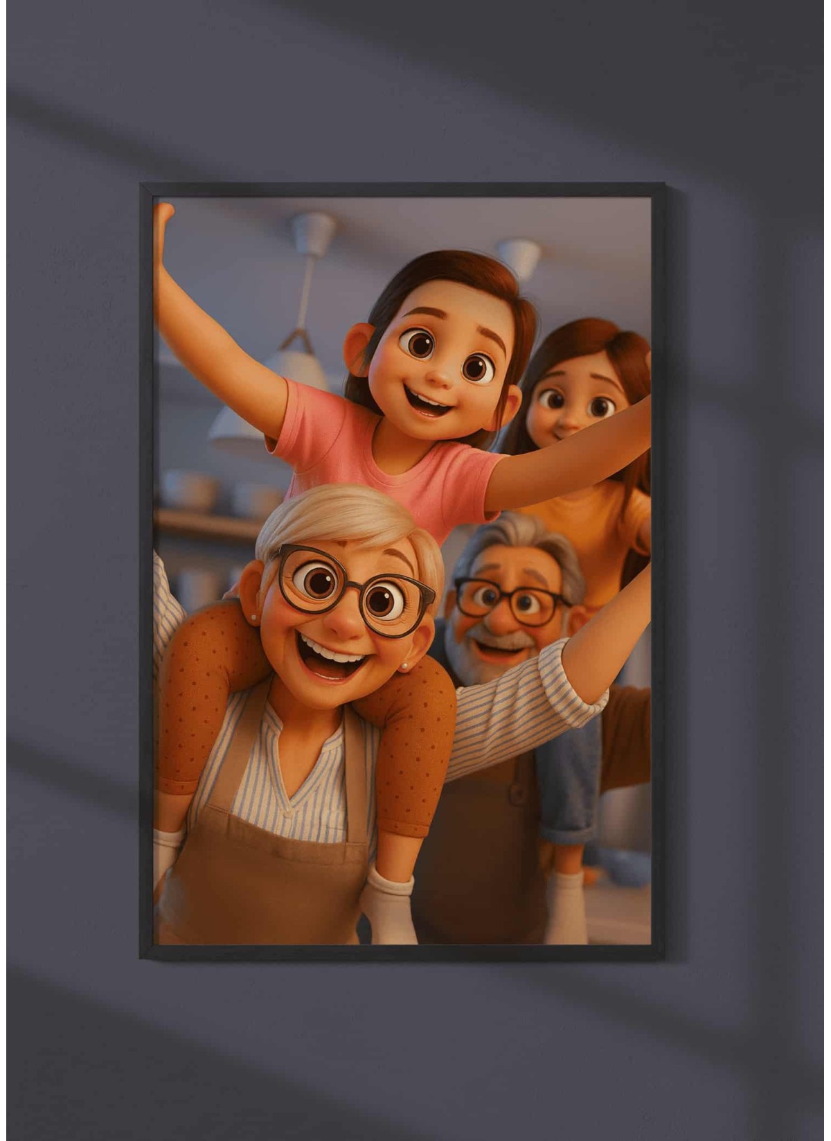 Portrait Style Film d'Animation ┃Grands-parents | L'AFFICHERIE