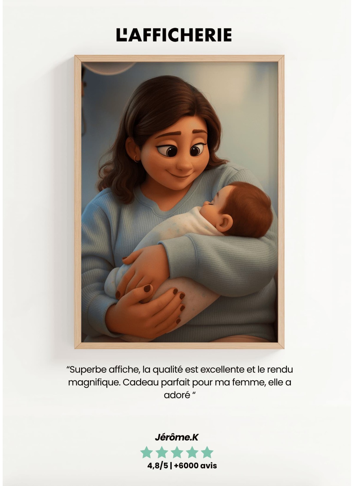 Portrait Style Film d'Animation ┃Maman | L'AFFICHERIE