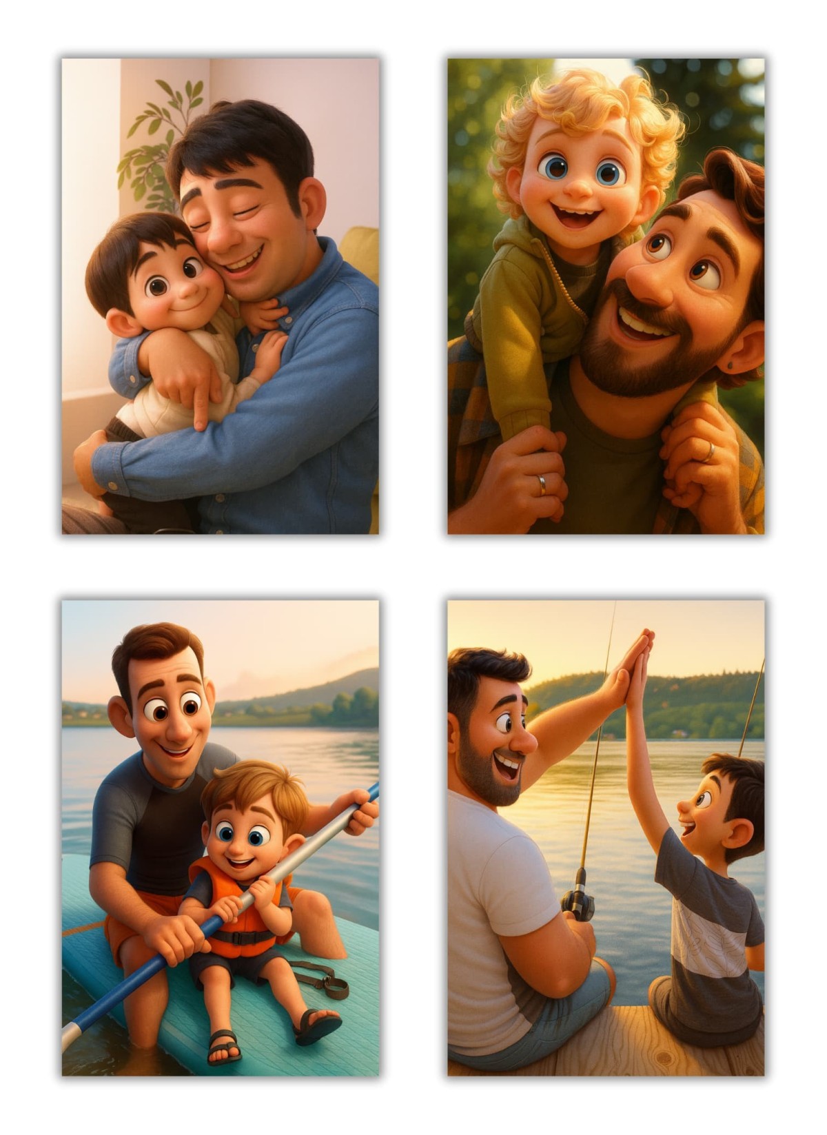 Portrait Style Film d'Animation ┃Papa | L'AFFICHERIE