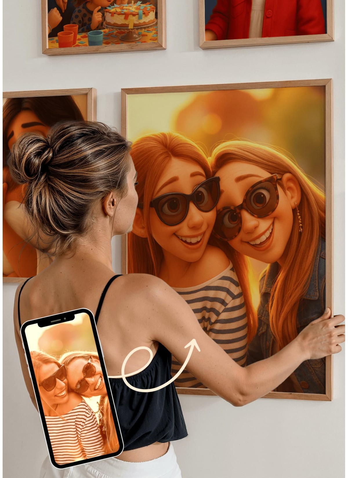 Portrait Style Film d'Animation ┃Frère et soeur | L'AFFICHERIE