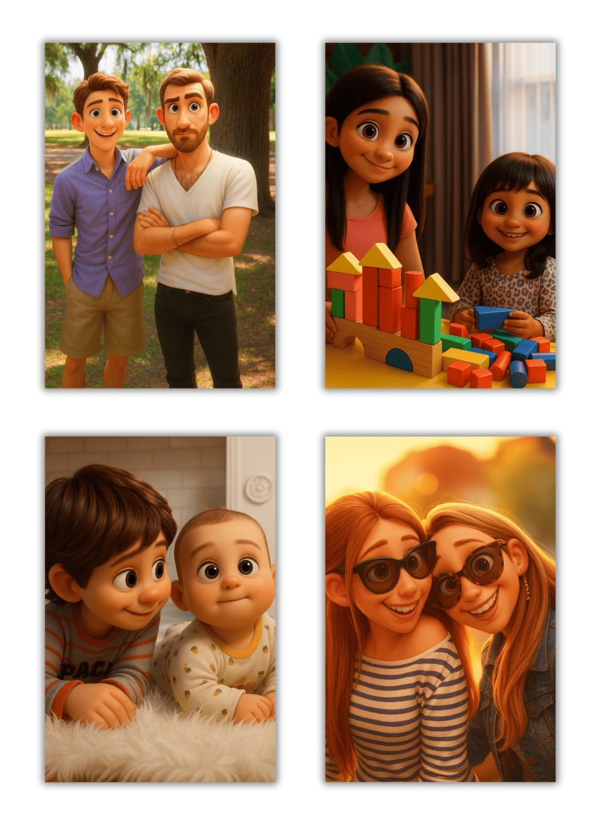 Portrait Style Film d'Animation ┃Frère et soeur | L'AFFICHERIE