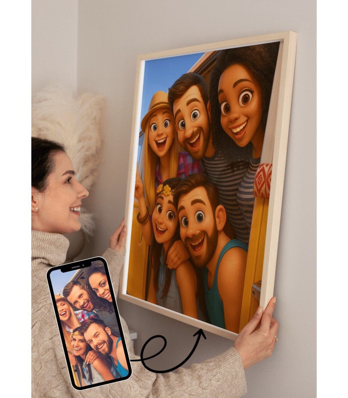 Portrait Style Film d'Animation ┃Amis | L'AFFICHERIE