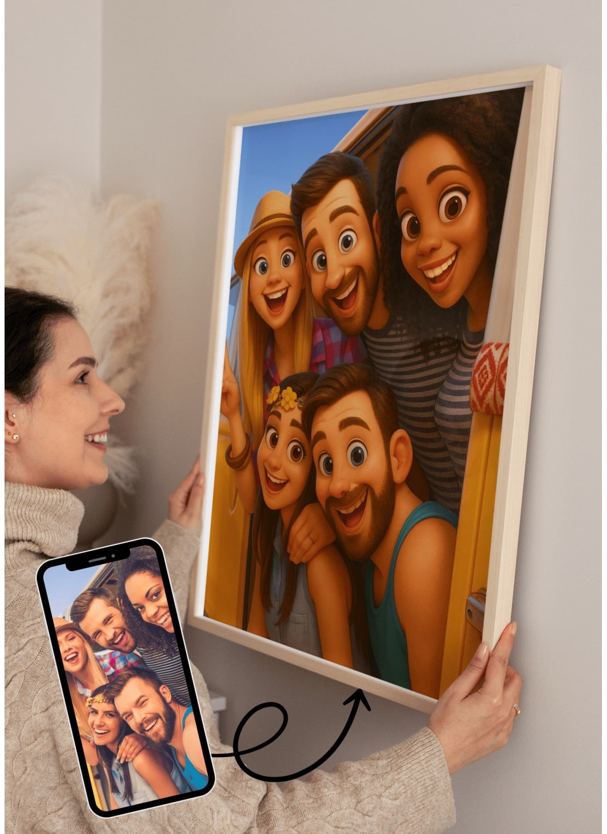 Portrait Style Film d'Animation ┃Amis | L'AFFICHERIE