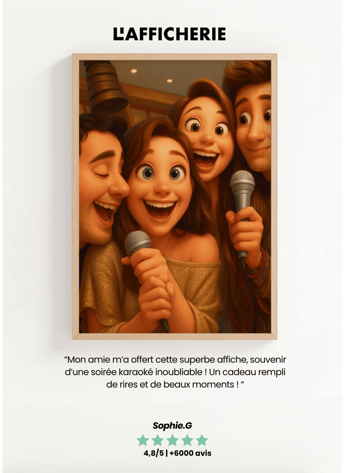 Portrait Style Film d'Animation ┃Amis | L'AFFICHERIE