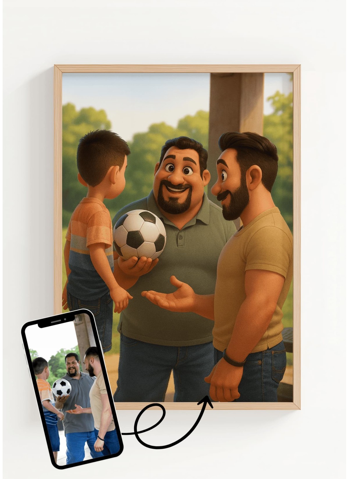 Portrait Style Film d'Animation ┃Oncle et tante | L'AFFICHERIE