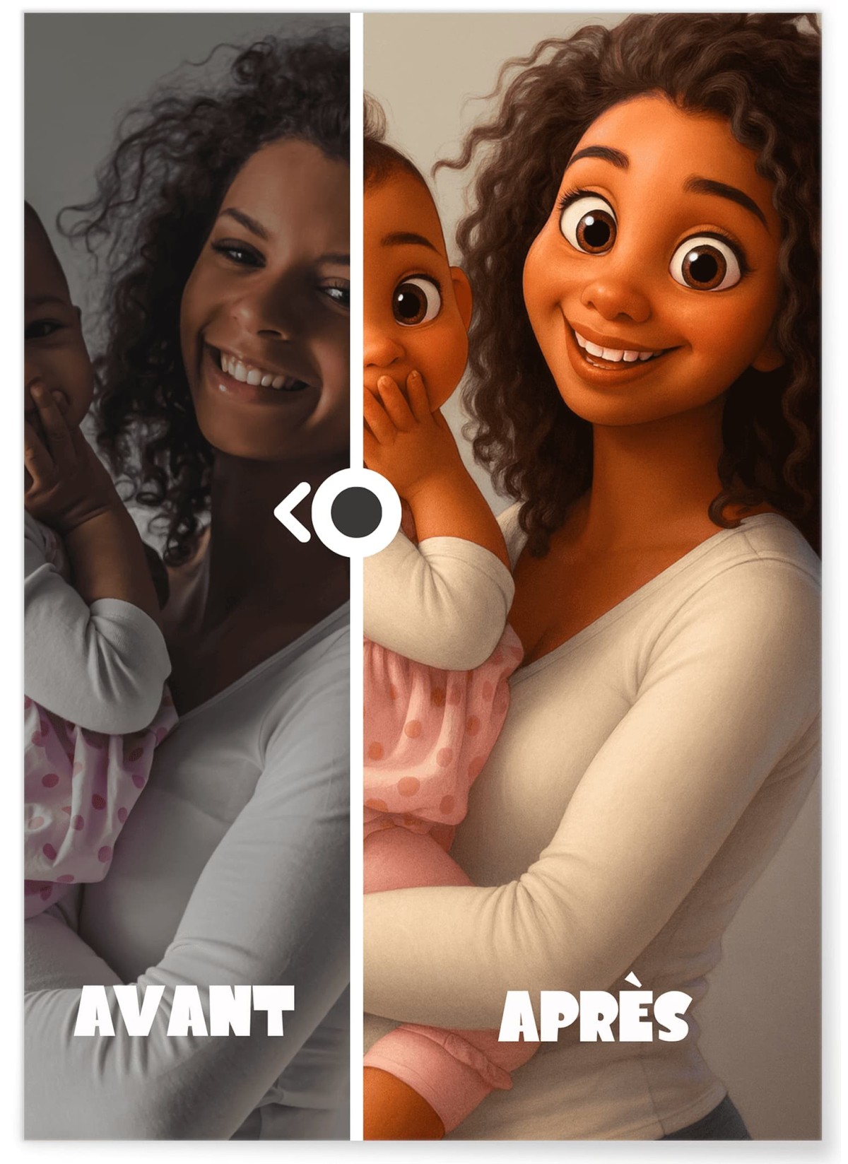 Portrait Style Film d'Animation ┃Oncle et tante | L'AFFICHERIE