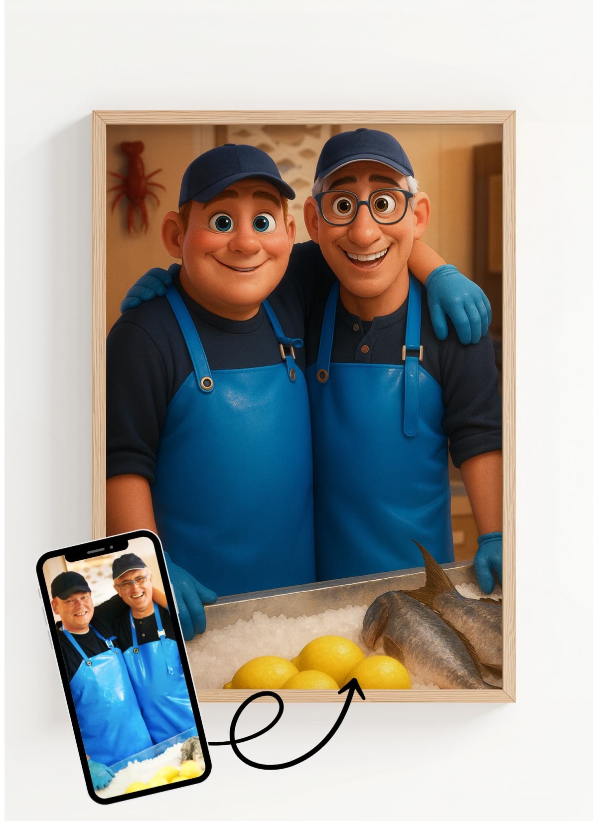 Portrait Style Film d'Animation ┃Collègues | L'AFFICHERIE