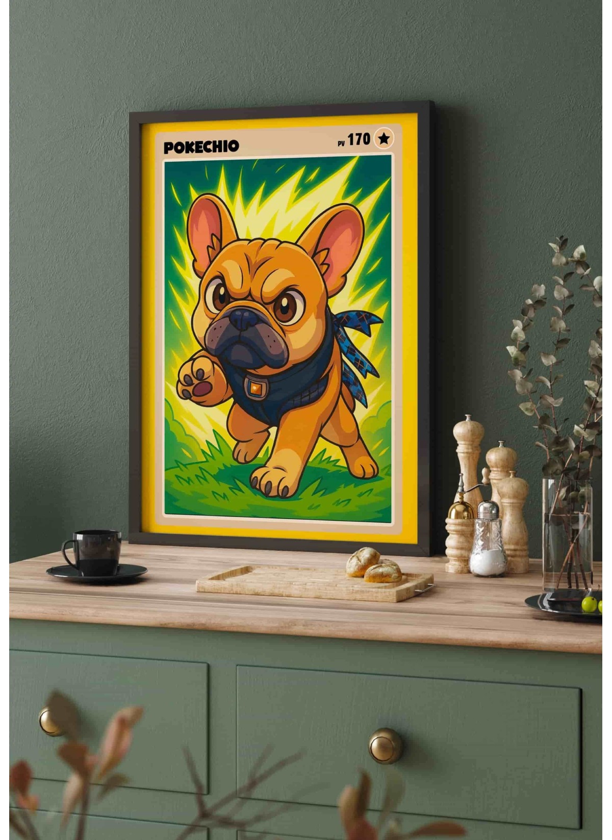 Affiche Carte de Collection Personnalisée | Portrait Manga Amis | LAFFICHERIE