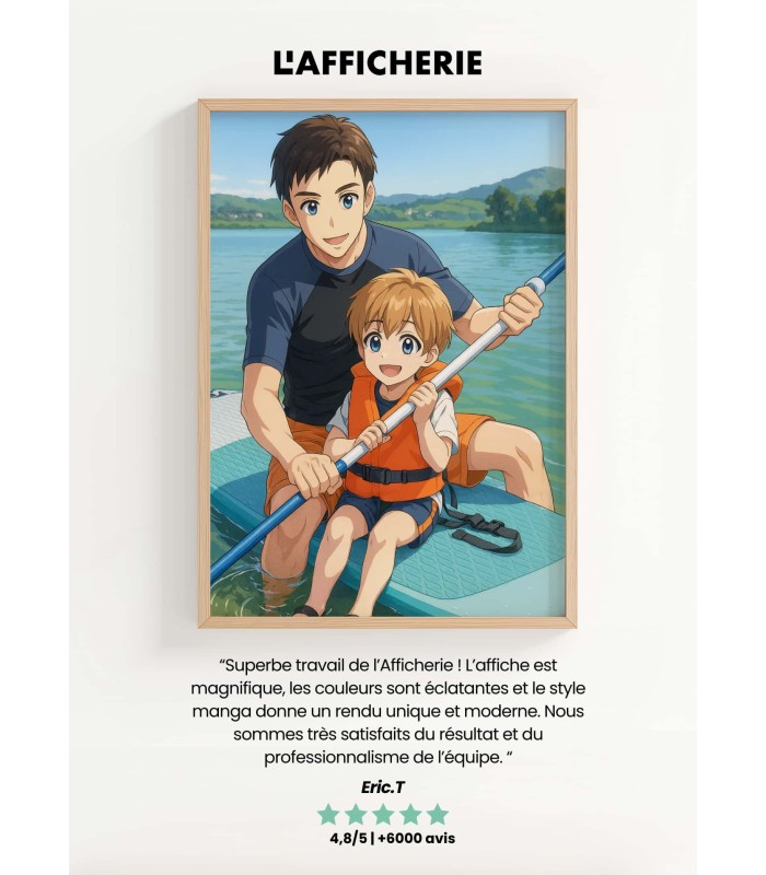 Affiche Manga Personnalisée┃Papa