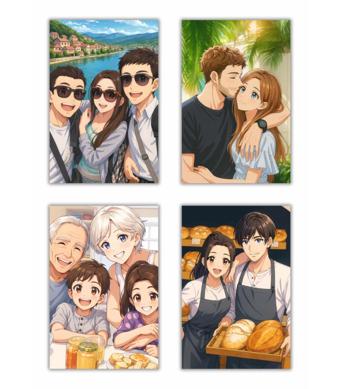 Affiche Manga Personnalisée┃Grands-parents