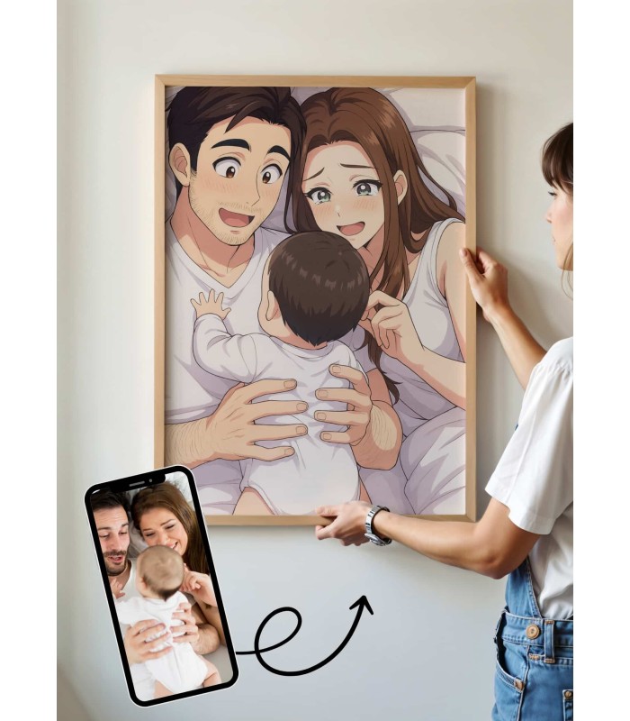 Affiche Manga Personnalisée – Votre photo transformé en personnage manga avec IA┃Enfant | LAFFICHERIE