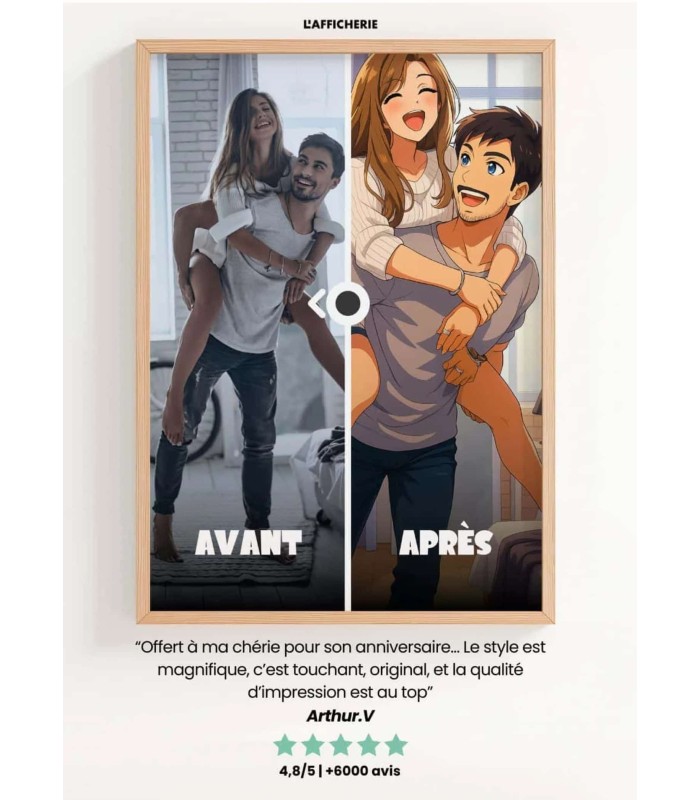 Affiche Manga Personnalisée┃Collègues