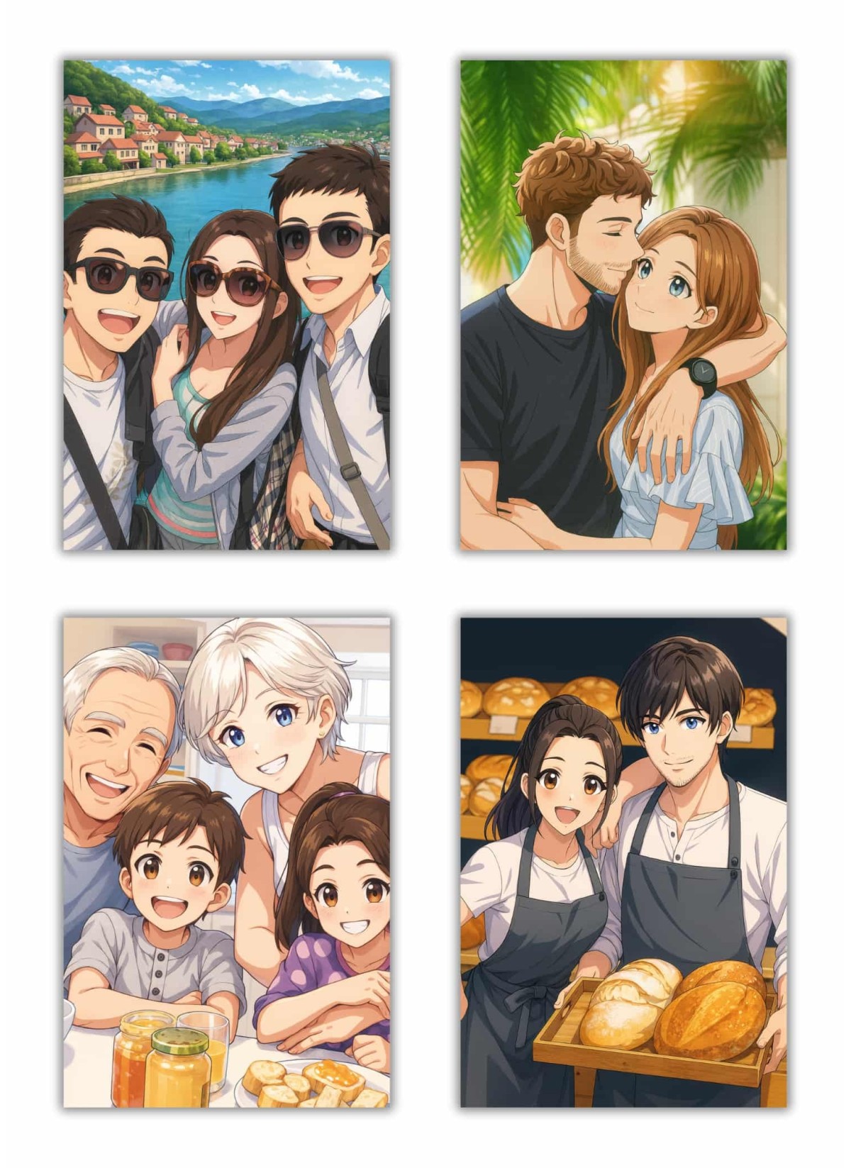Affiche Manga Personnalisée – Votre photo transformé en personnage manga avec IA┃Animaux | LAFFICHERIE