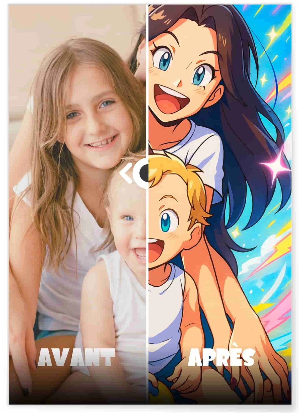 Affiche Manga Personnalisée Amis  | LAFFICHERIE