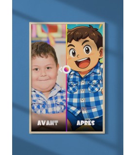 Affiche Manga Personnalisée enfants  | LAFFICHERIE