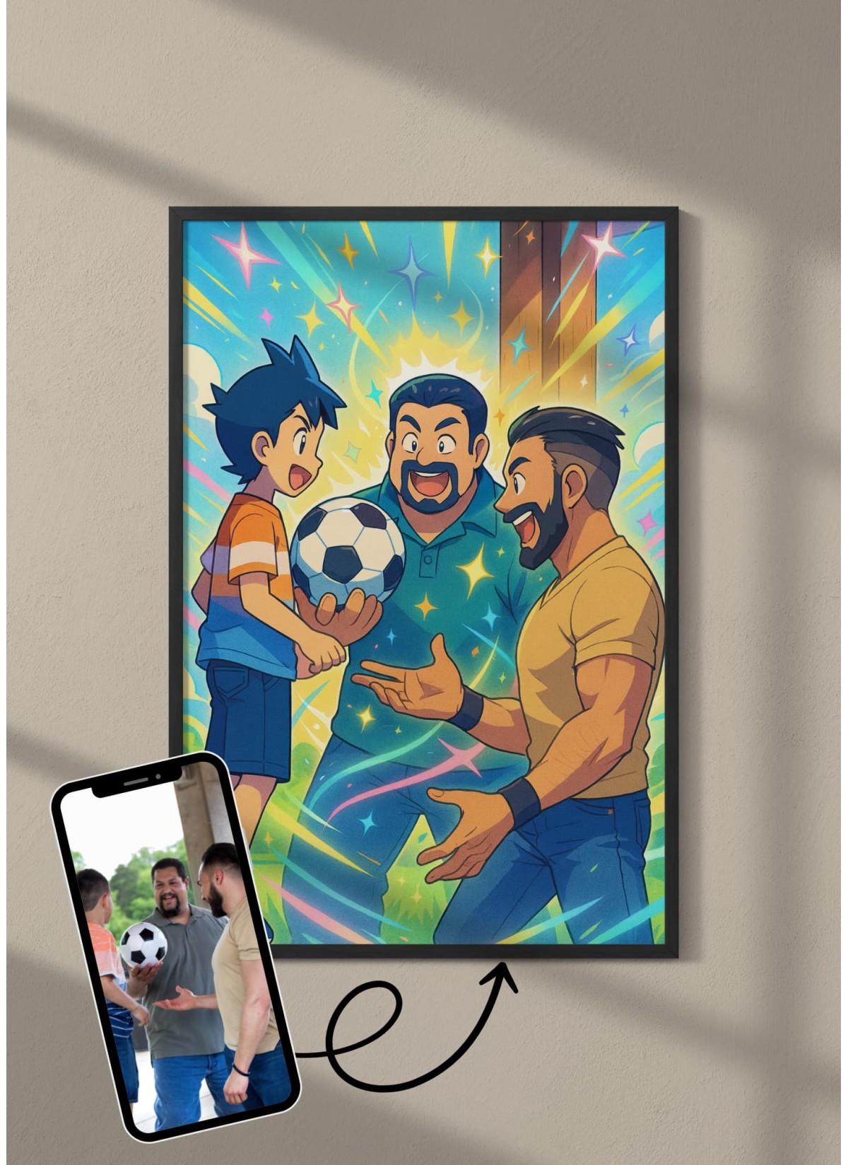 Affiche Manga Personnalisée oncle et tante  | LAFFICHERIE