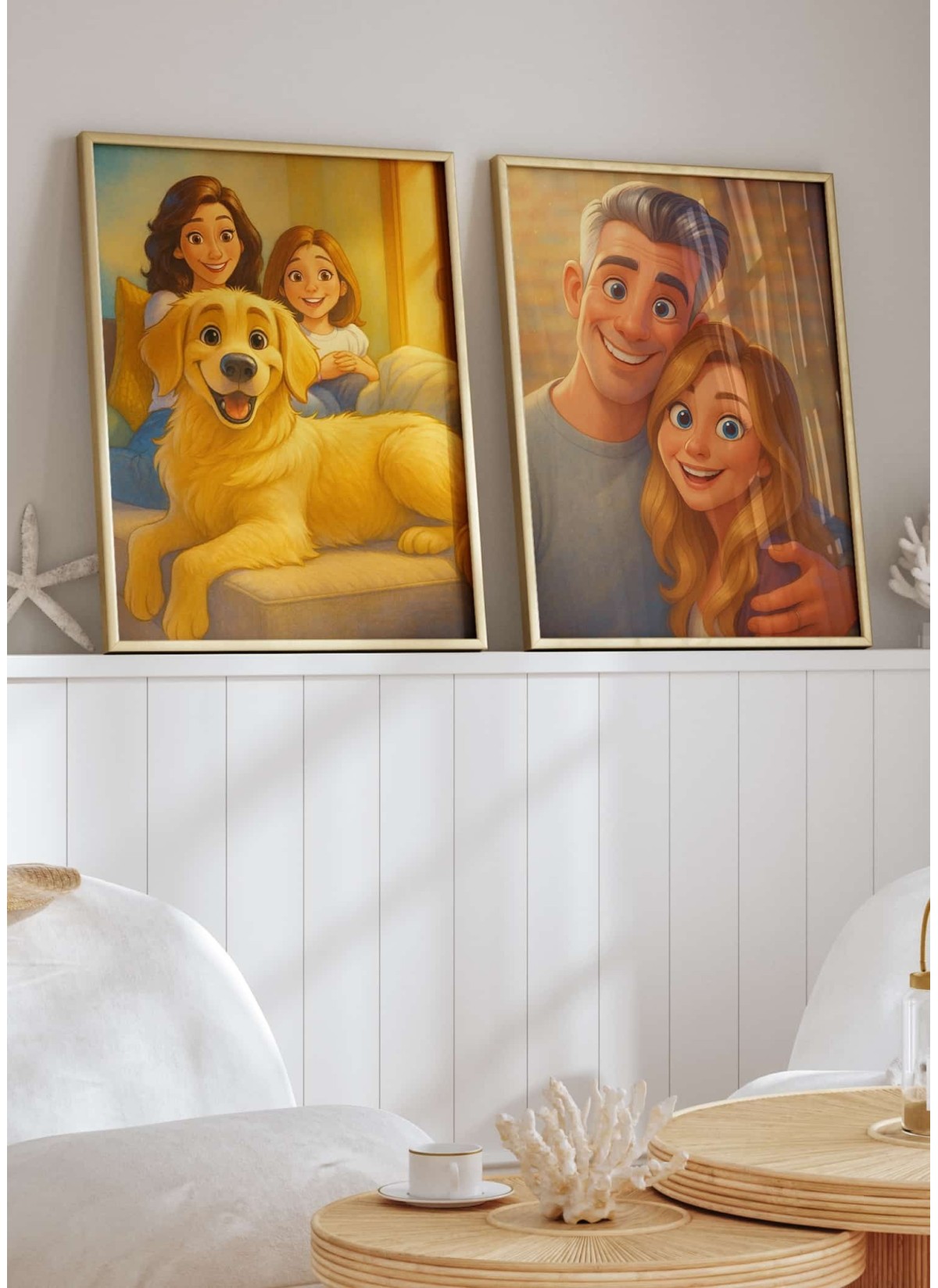 Affiche Style Animation 2 Personnalisée – Portrait magique par IA pour Papa| LAFFICHERIE