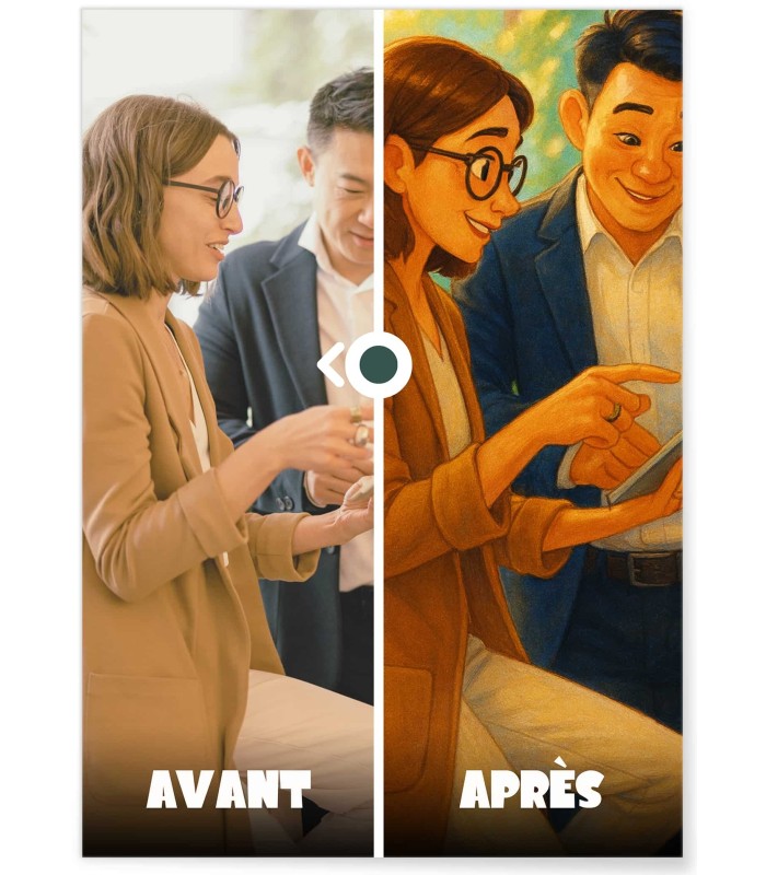 Affiche Style Film d'Animation Personnalisée 2 ┃Collègues