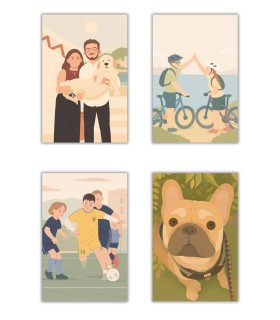 Affiche Personnalisée Illustration minimaliste ┃Maman