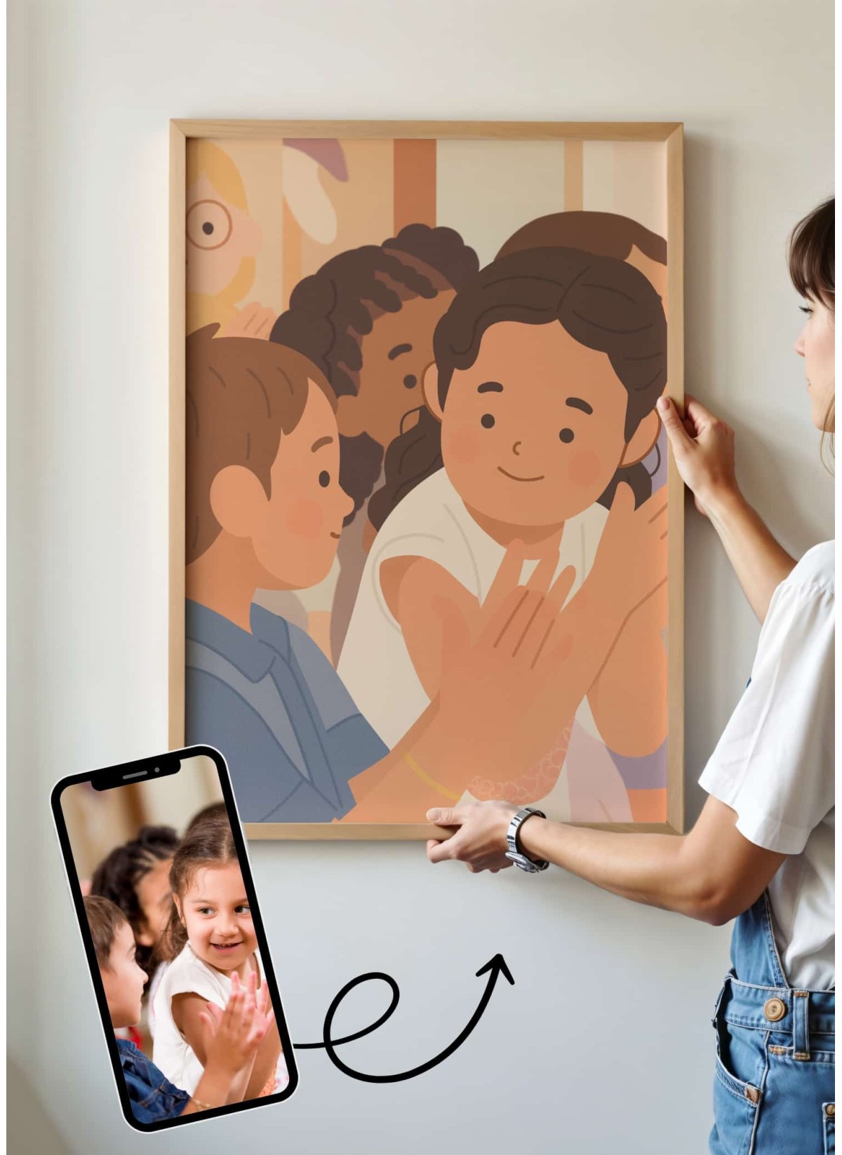 Affiche Illustration minimaliste personnalisée pour enfant | L’AFFICHERIE