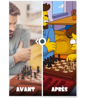 Affiche Cartoon Jaune Personnalisée┃Enfants