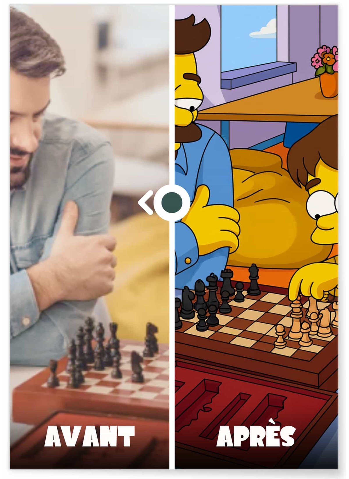 Affiche Cartoon Personnalisée (IA) – Votre portrait en style cartoon jaune pour oncle et tante | LAFFICHERIE