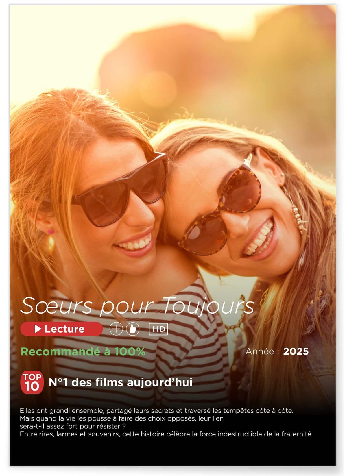 Affiche Netflix personnalisée pour frère et soeur | Cadeau original & fun