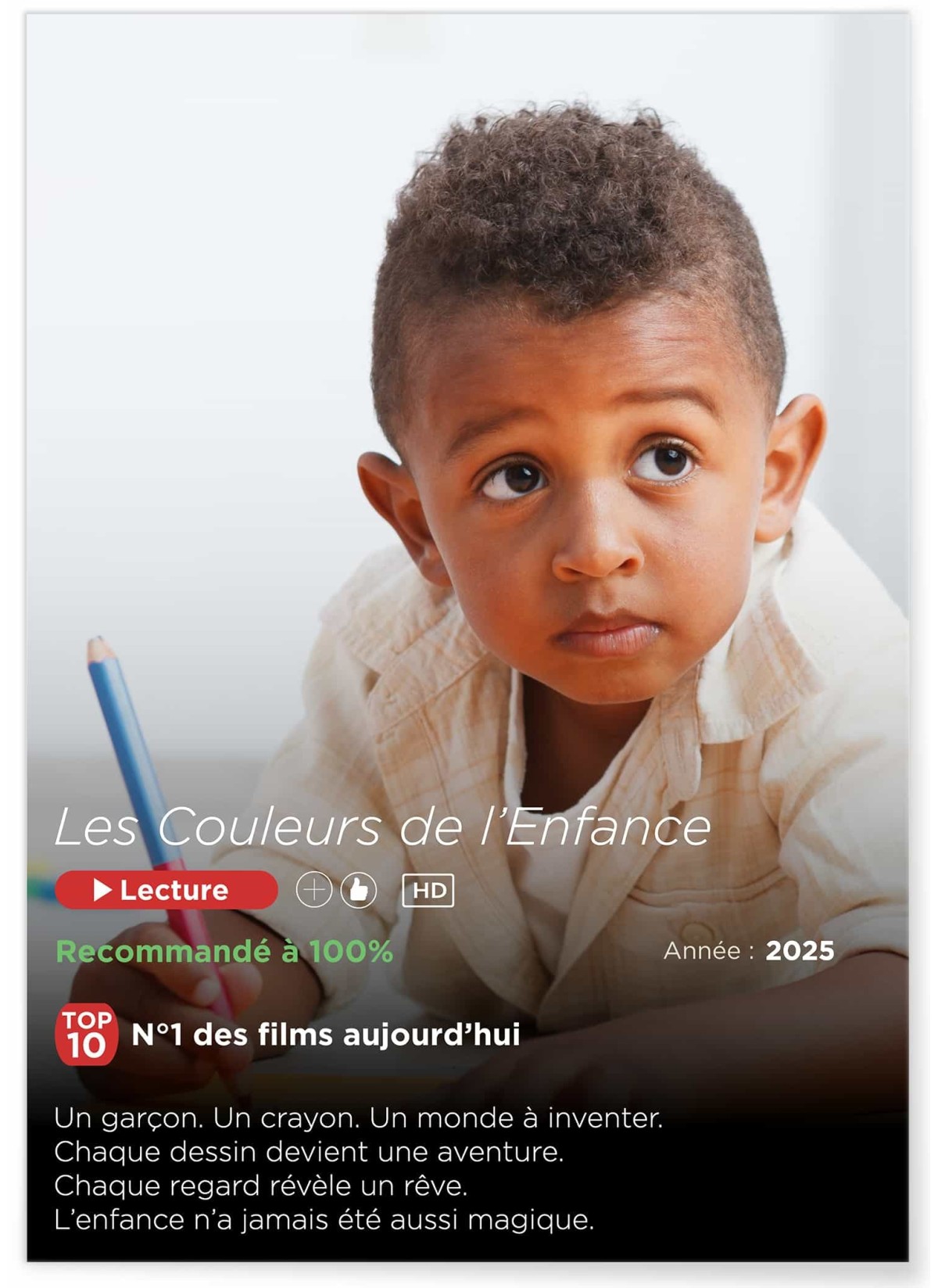 Affiche Netflix personnalisée pour enfants| Cadeau original & fun