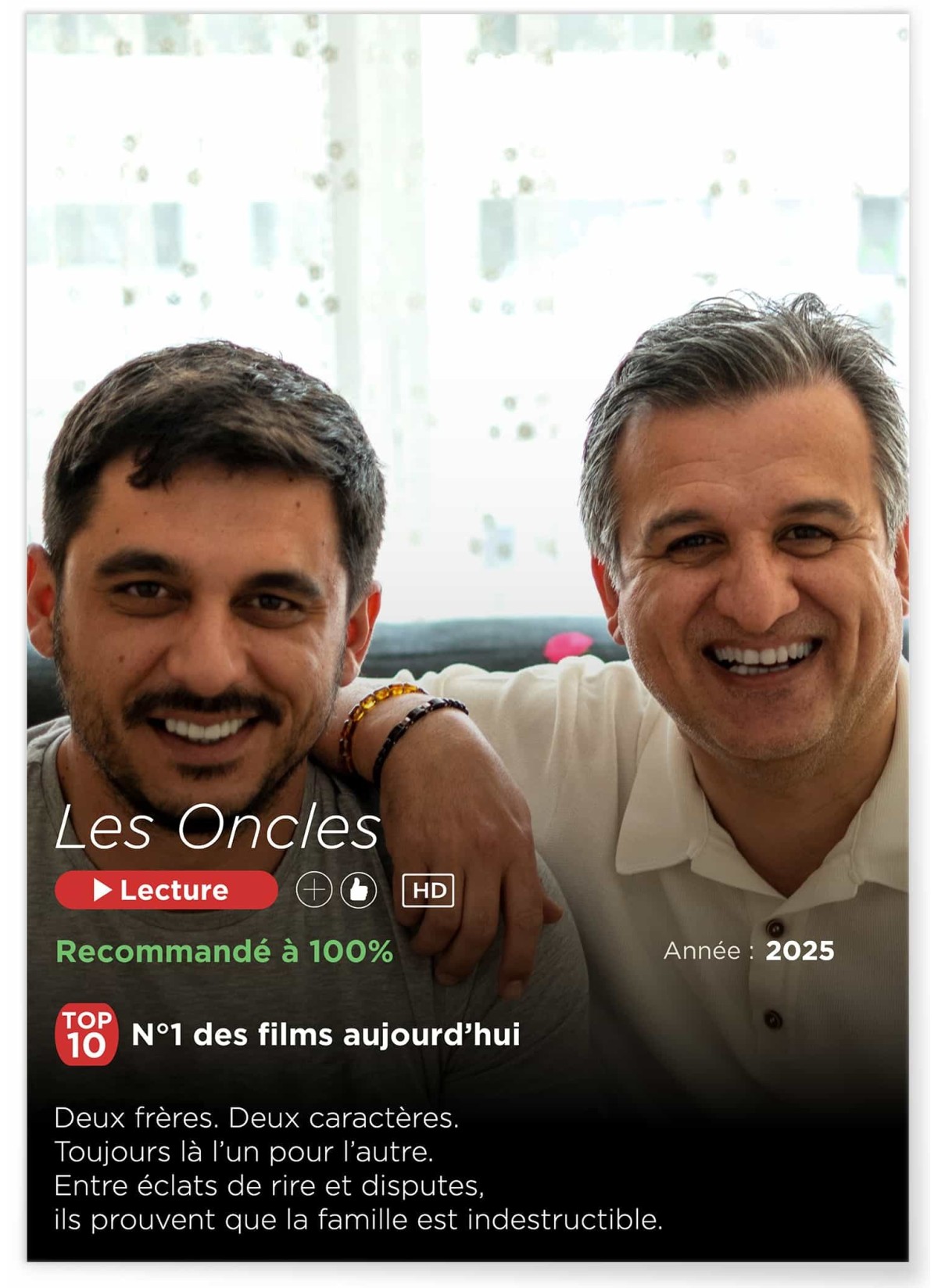 Affiche Netflix personnalisée pour oncle et tante| Cadeau original & fun