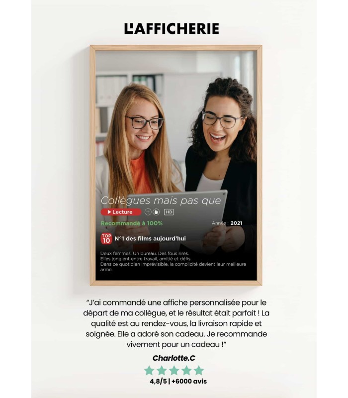 Affiche "Votre film" personnalisée - Édition animaux 🎬