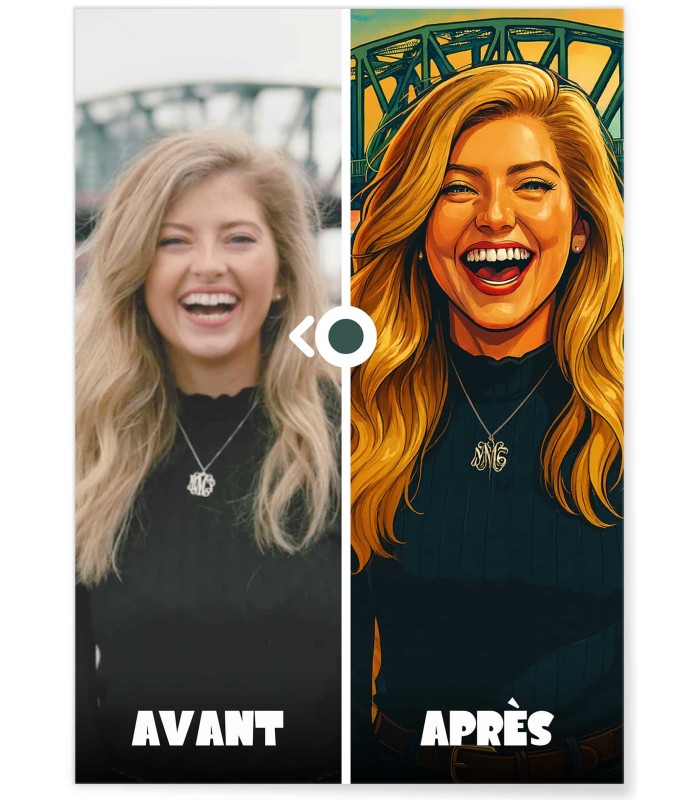 Affiche Personnalisée – Style Jeu Urbain | Couple