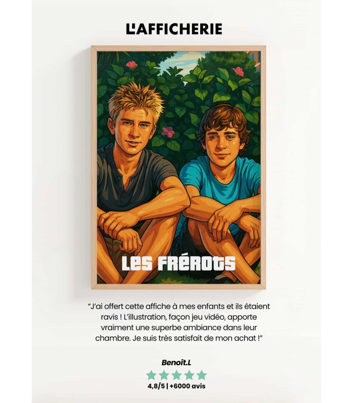 Affiche Personnalisée – Style Jeu Urbain | Amis